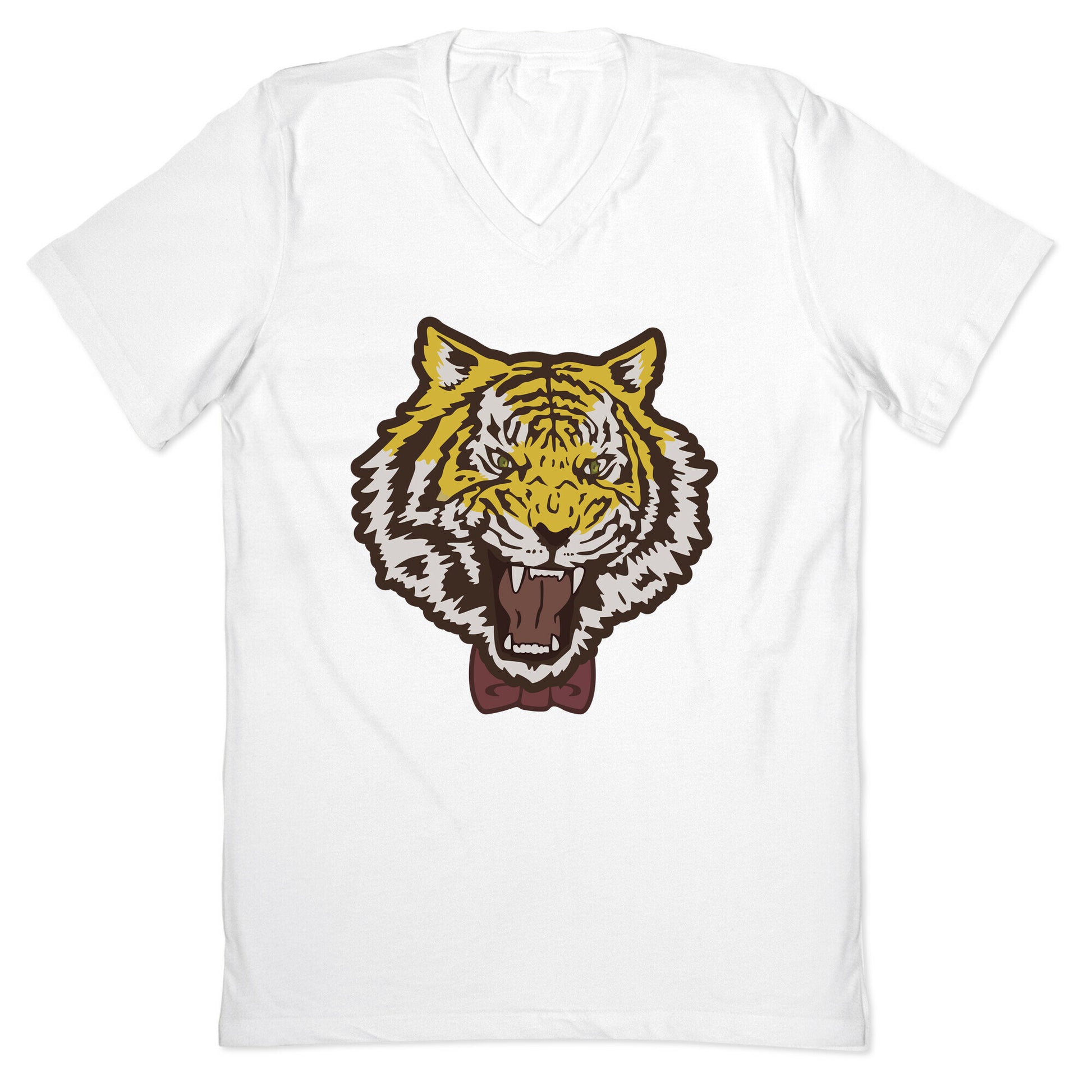 Tiger in a Bow Tie V-Neck