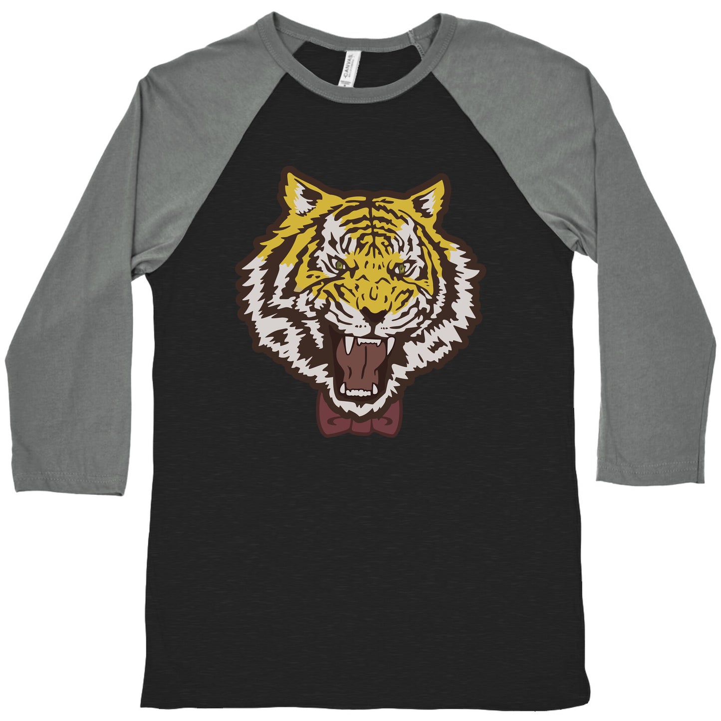 Tiger in a Bow Tie Baseball Tee