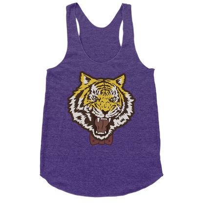 Tiger in a Bow Tie Racerback Tank