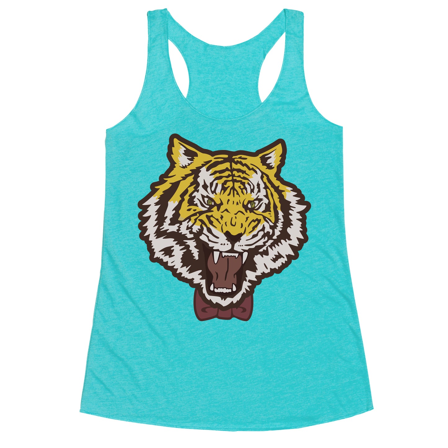 Tiger in a Bow Tie Racerback Tank