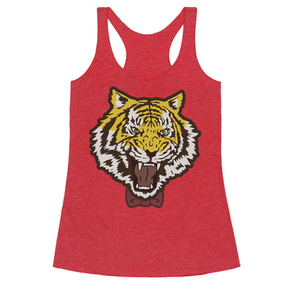 Tiger in a Bow Tie Racerback Tank