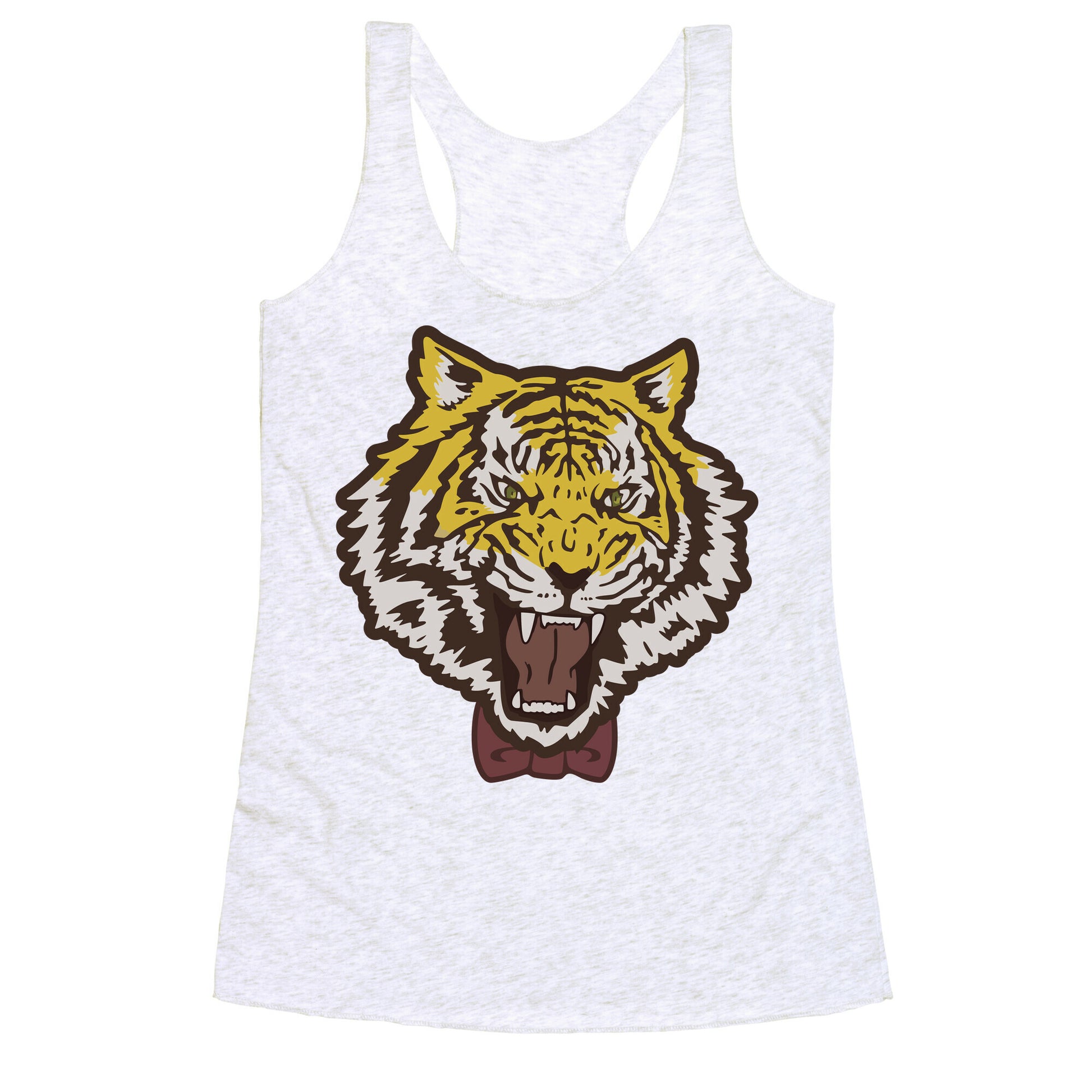 Tiger in a Bow Tie Racerback Tank