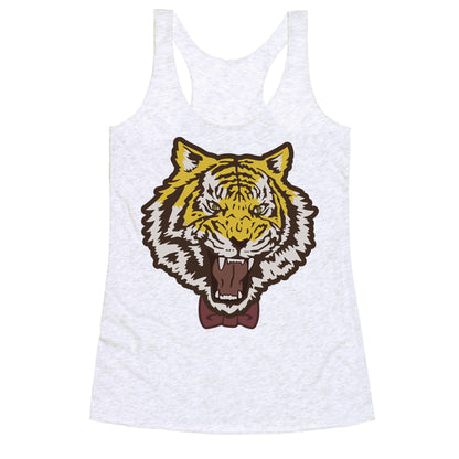 Tiger in a Bow Tie Racerback Tank