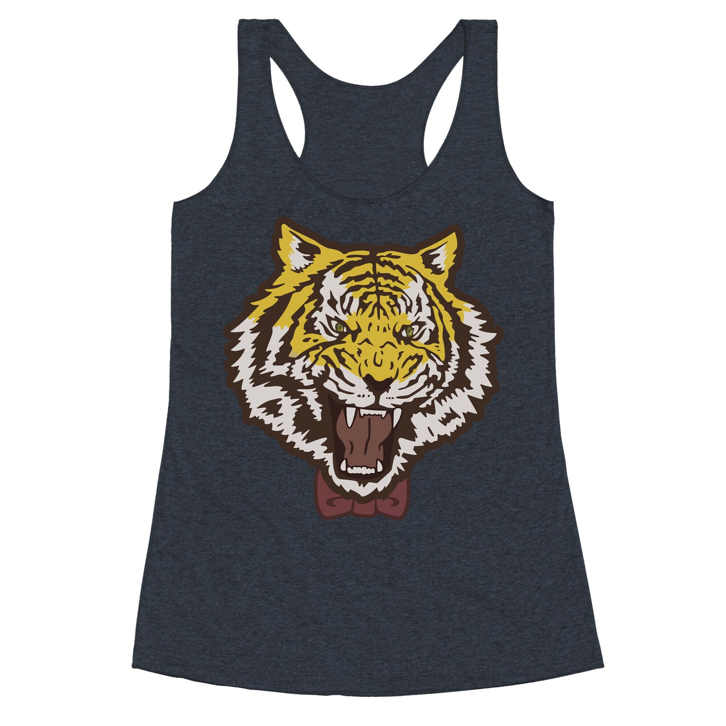 Tiger in a Bow Tie Racerback Tank