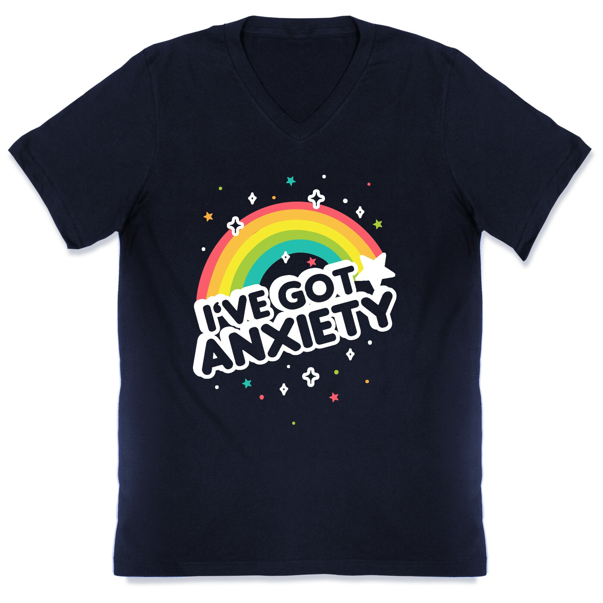 I've Got Anxiety Rainbow V-Neck