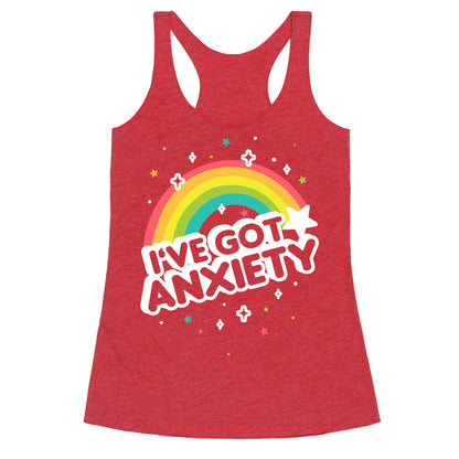 I've Got Anxiety Rainbow Racerback Tank