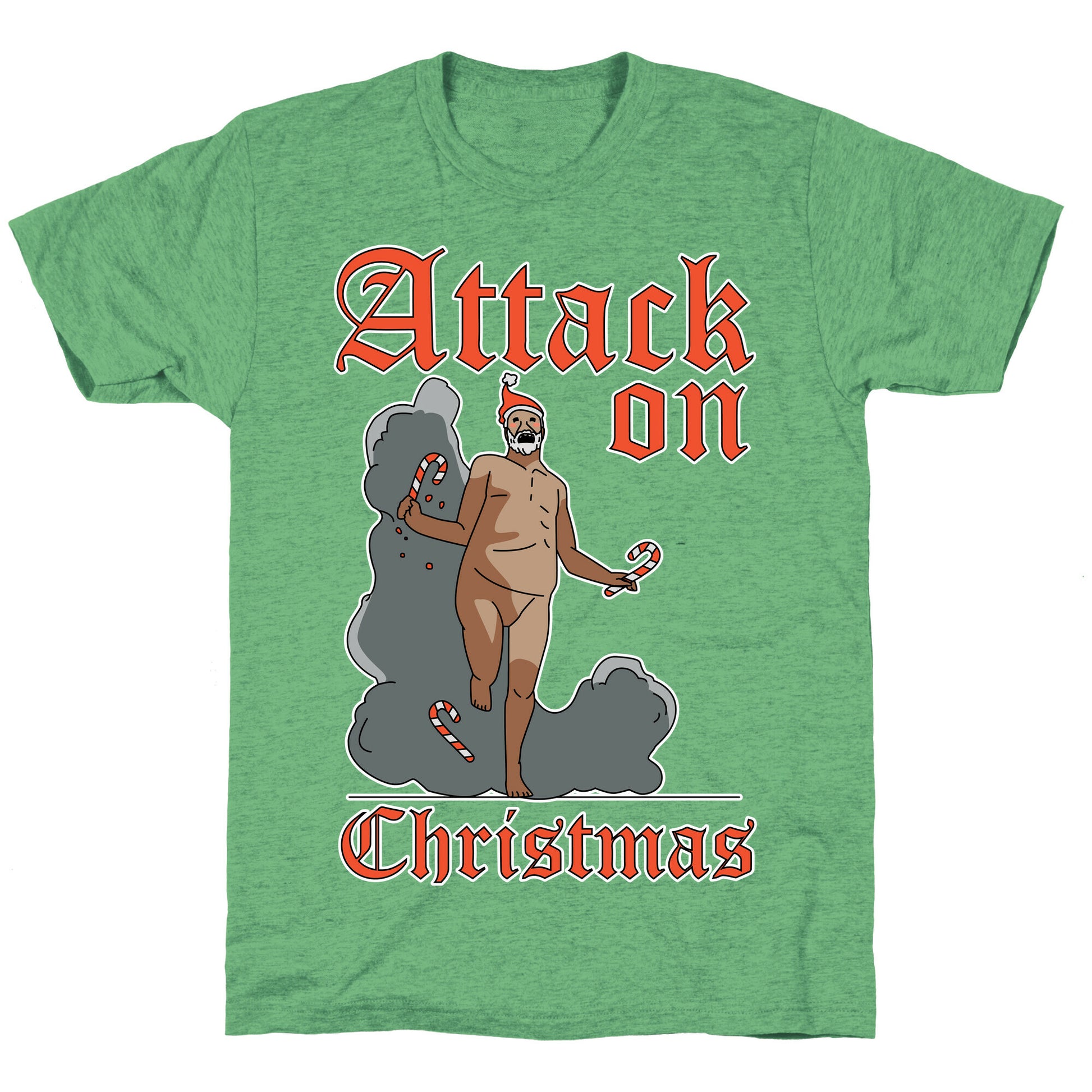 Attack On Christmas Unisex Triblend Tee
