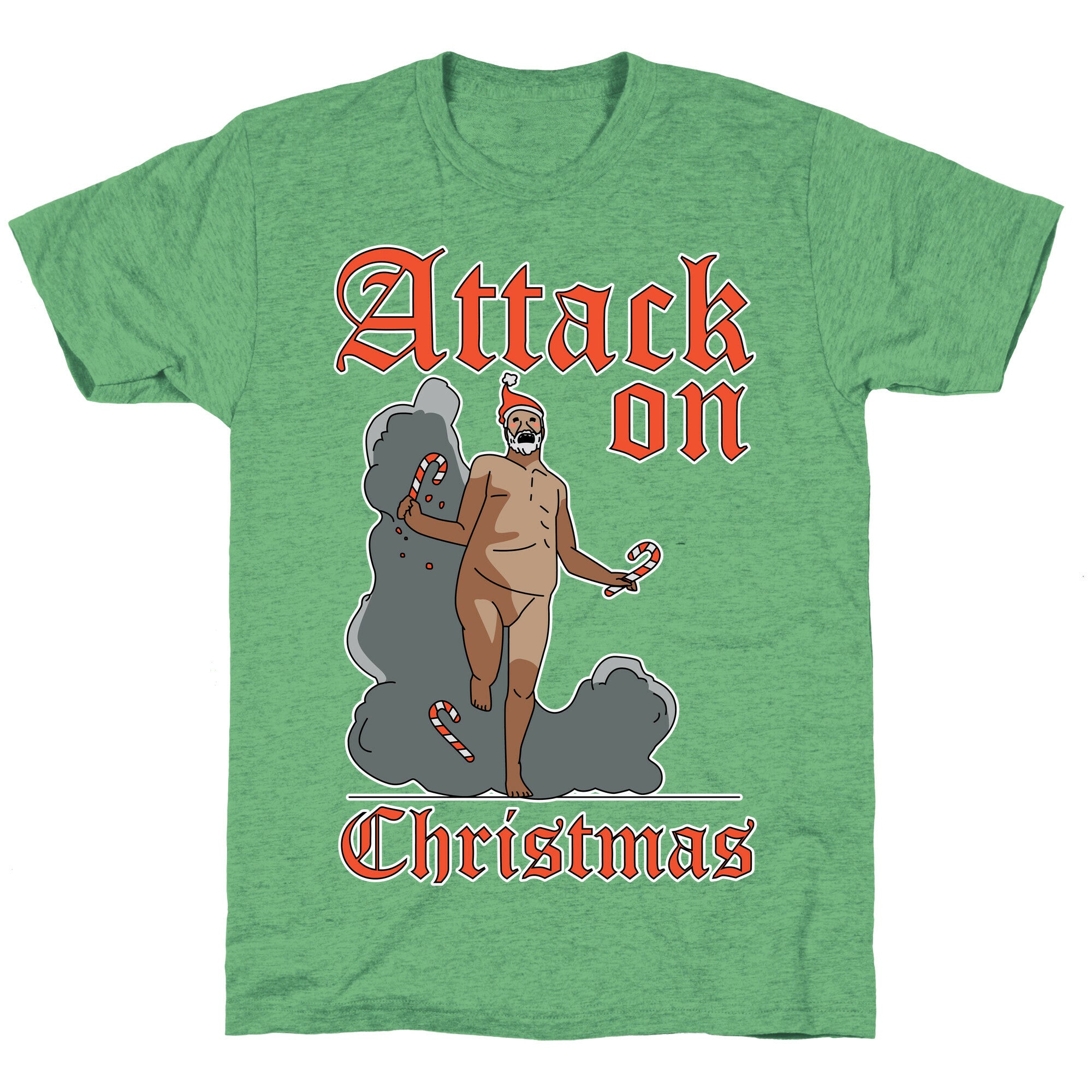 Attack On Christmas Unisex Triblend Tee
