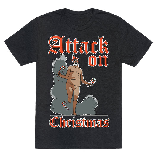 Attack On Christmas Unisex Triblend Tee