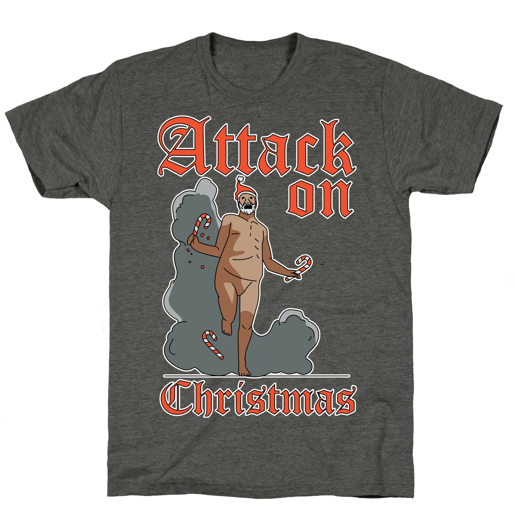 Attack On Christmas Unisex Triblend Tee