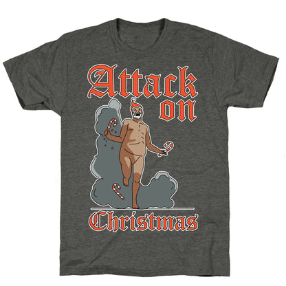 Attack On Christmas Unisex Triblend Tee