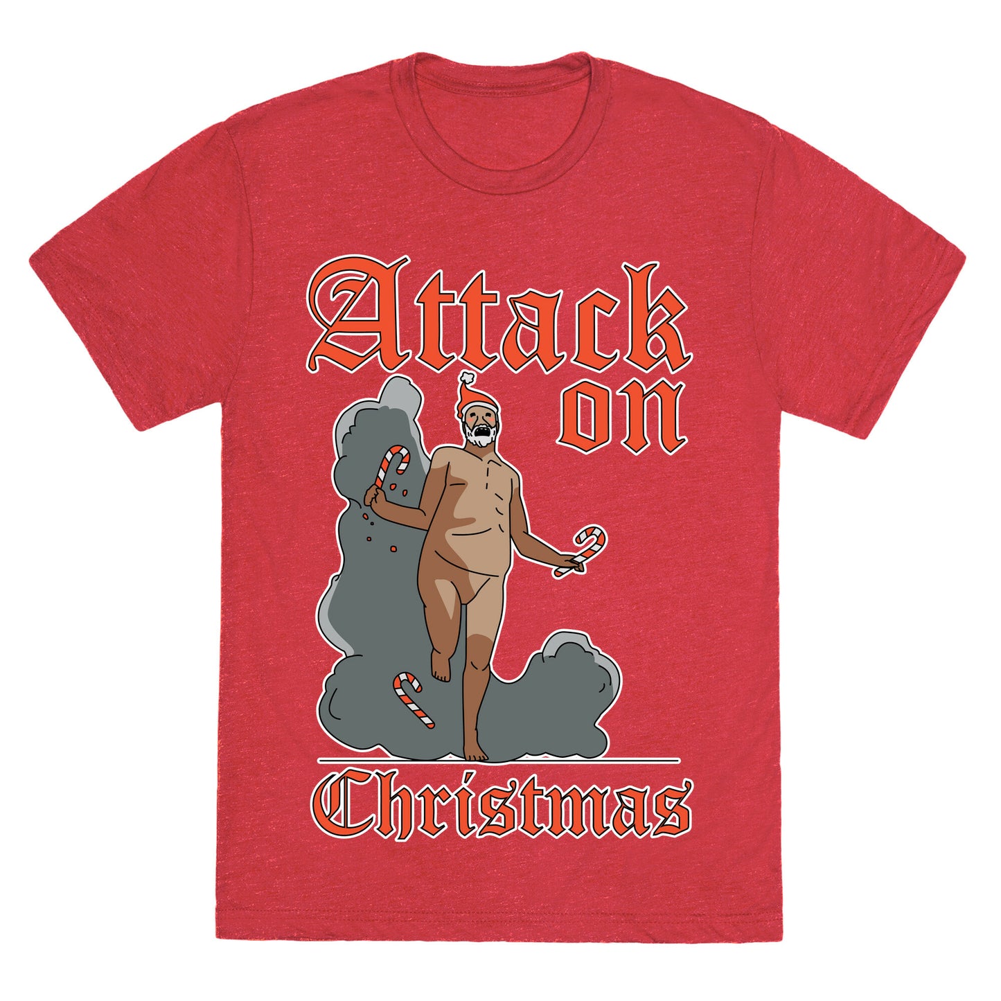 Attack On Christmas Unisex Triblend Tee