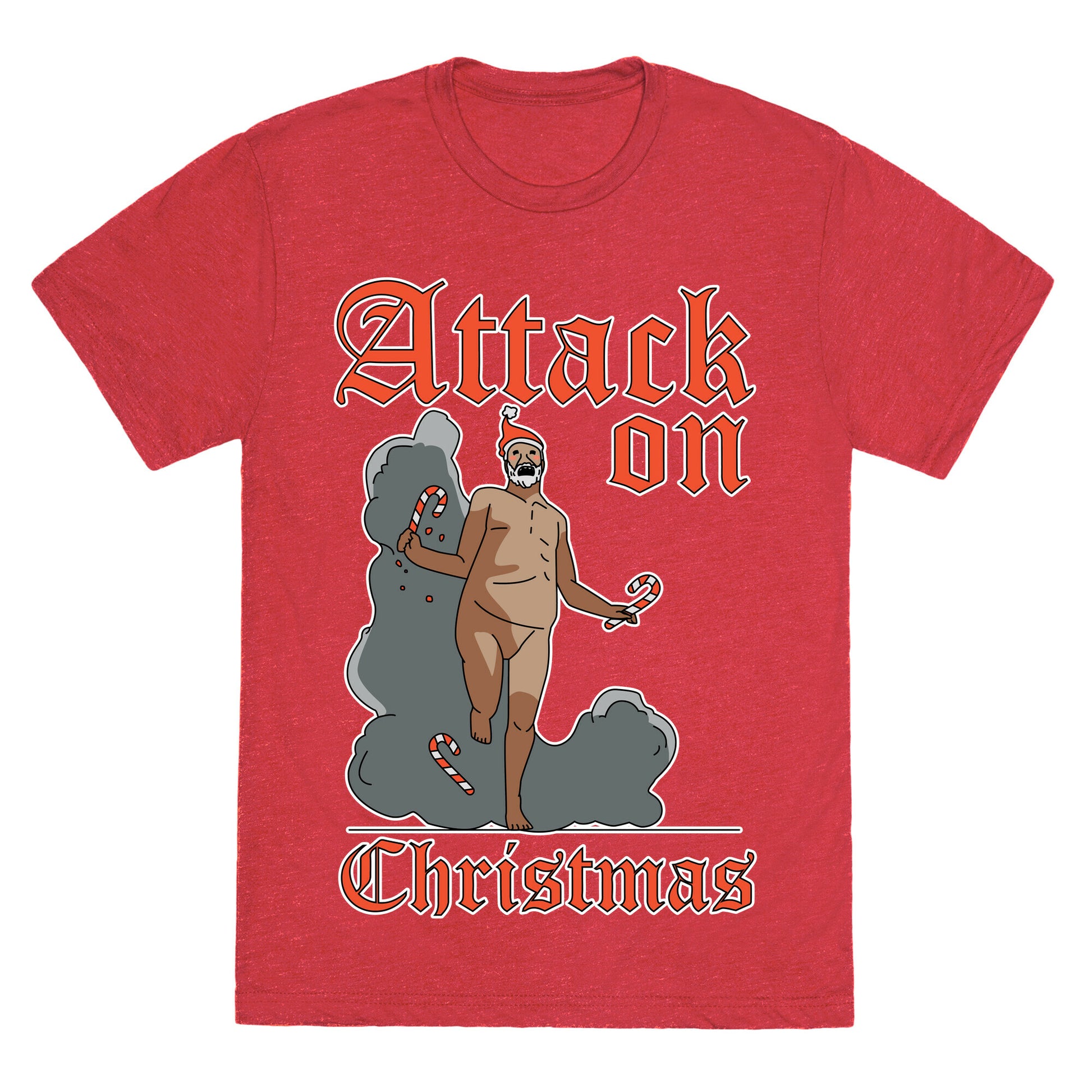 Attack On Christmas Unisex Triblend Tee