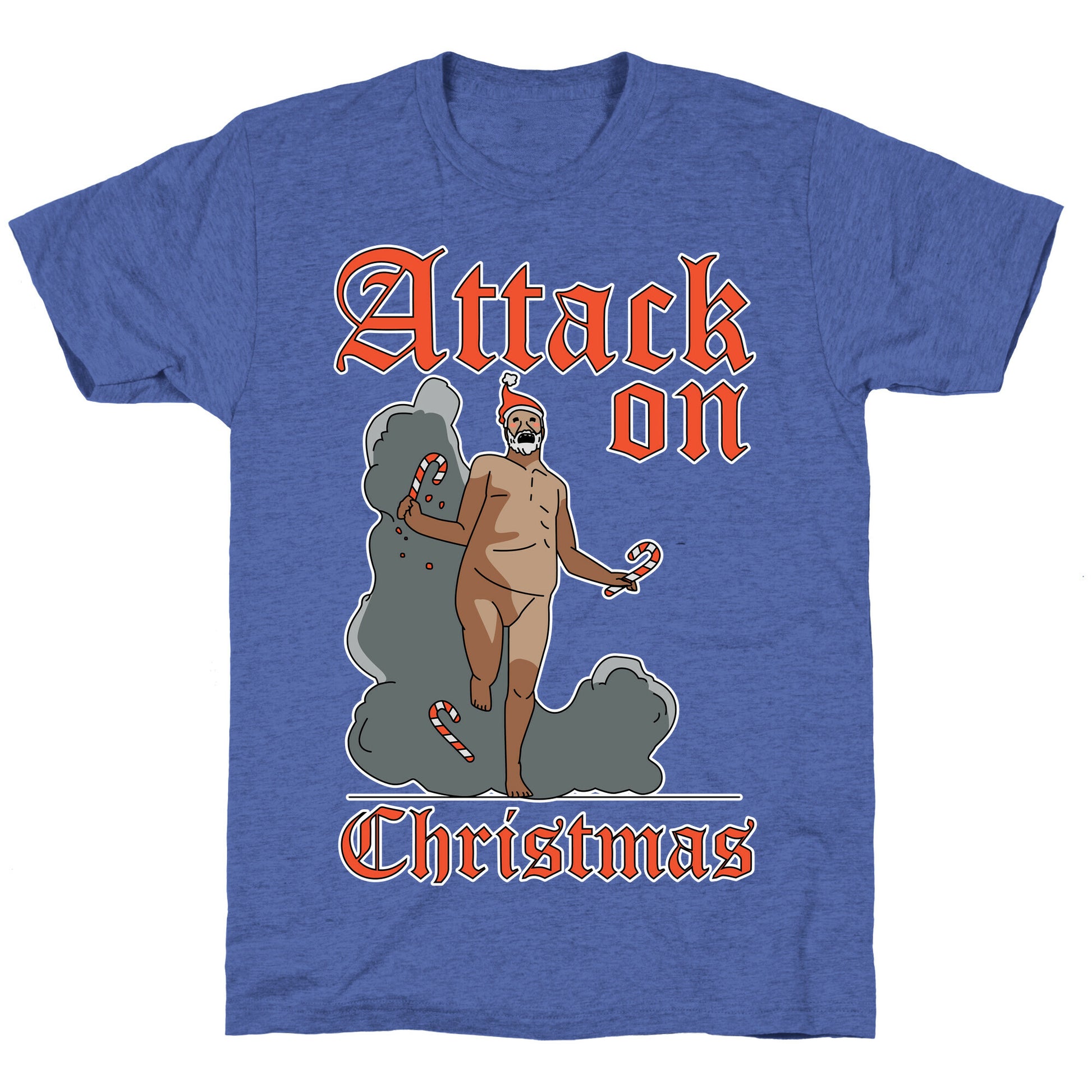 Attack On Christmas Unisex Triblend Tee