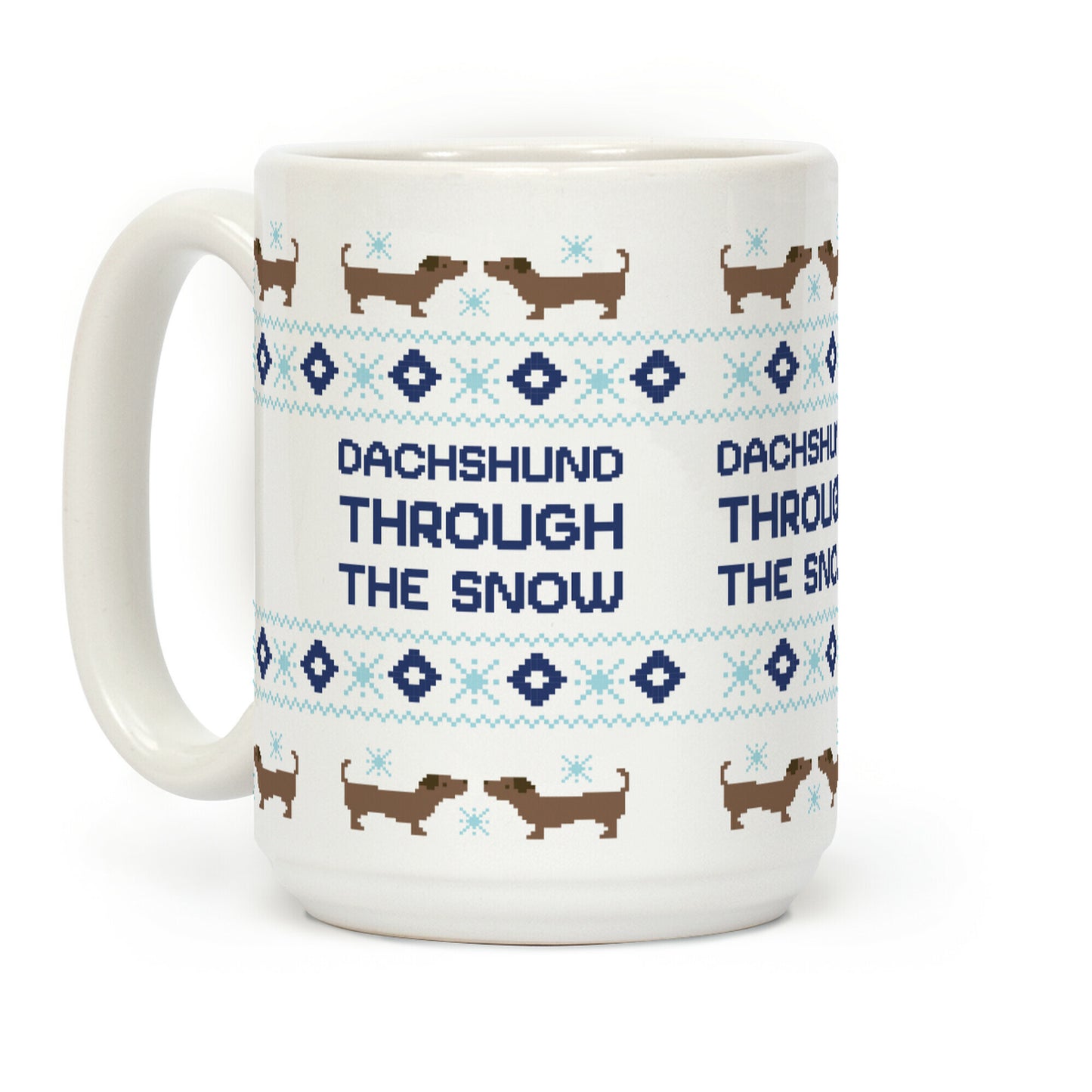Dachshund Through The Snow Coffee Mug