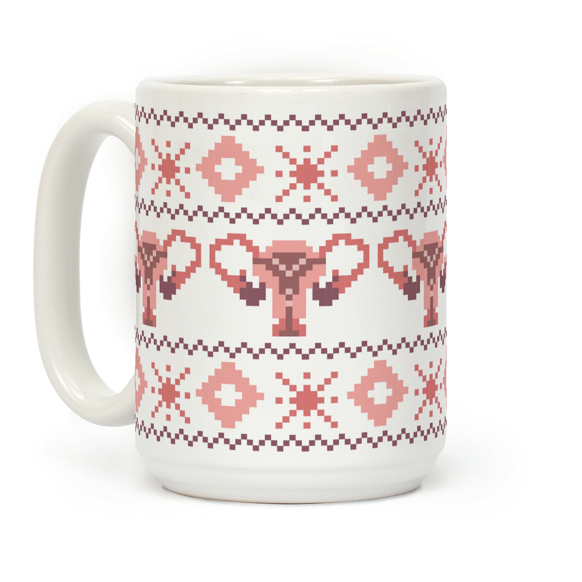 Uterus Sweater Pattern Coffee Mug