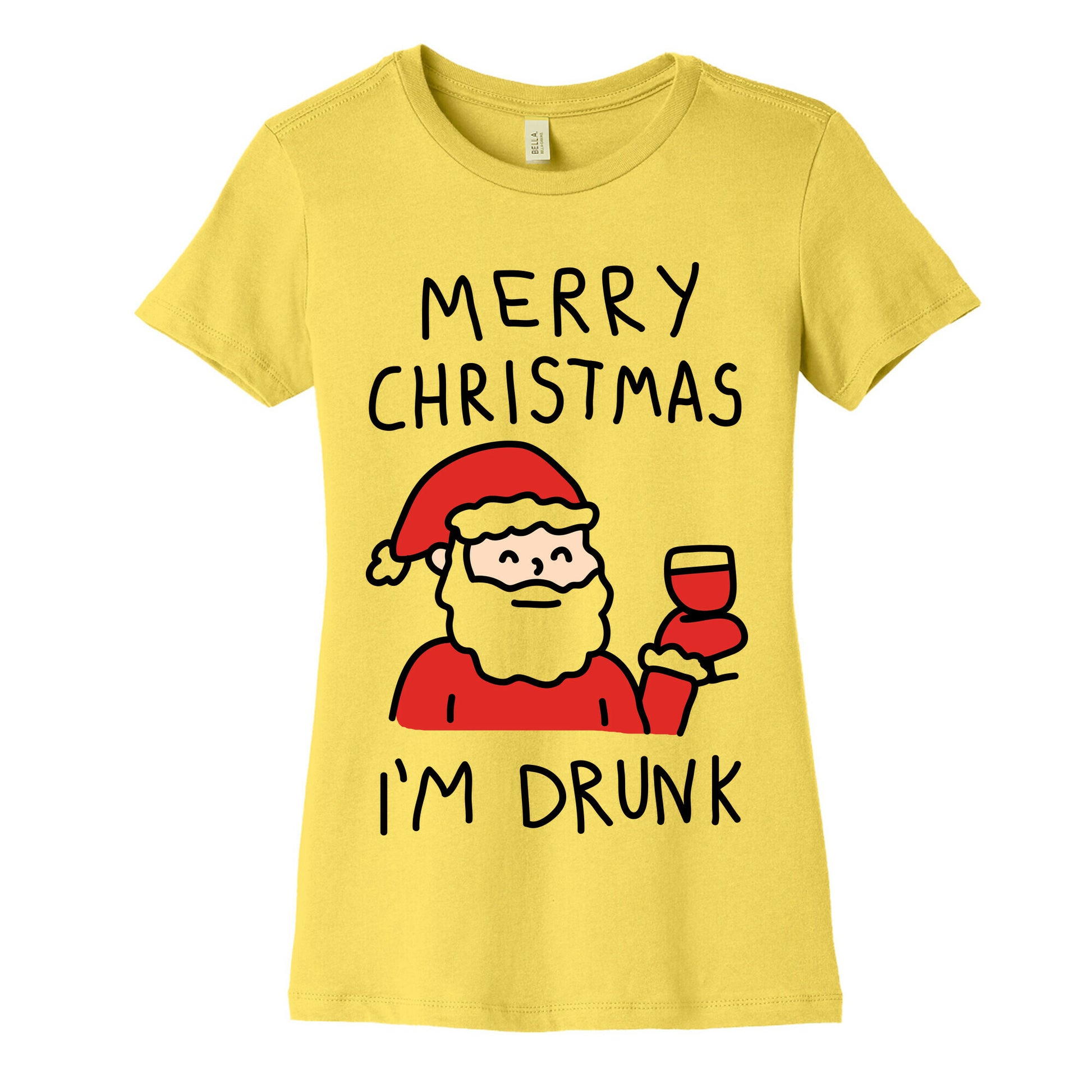 Merry Christmas I'm Drunk Women's Cotton Tee