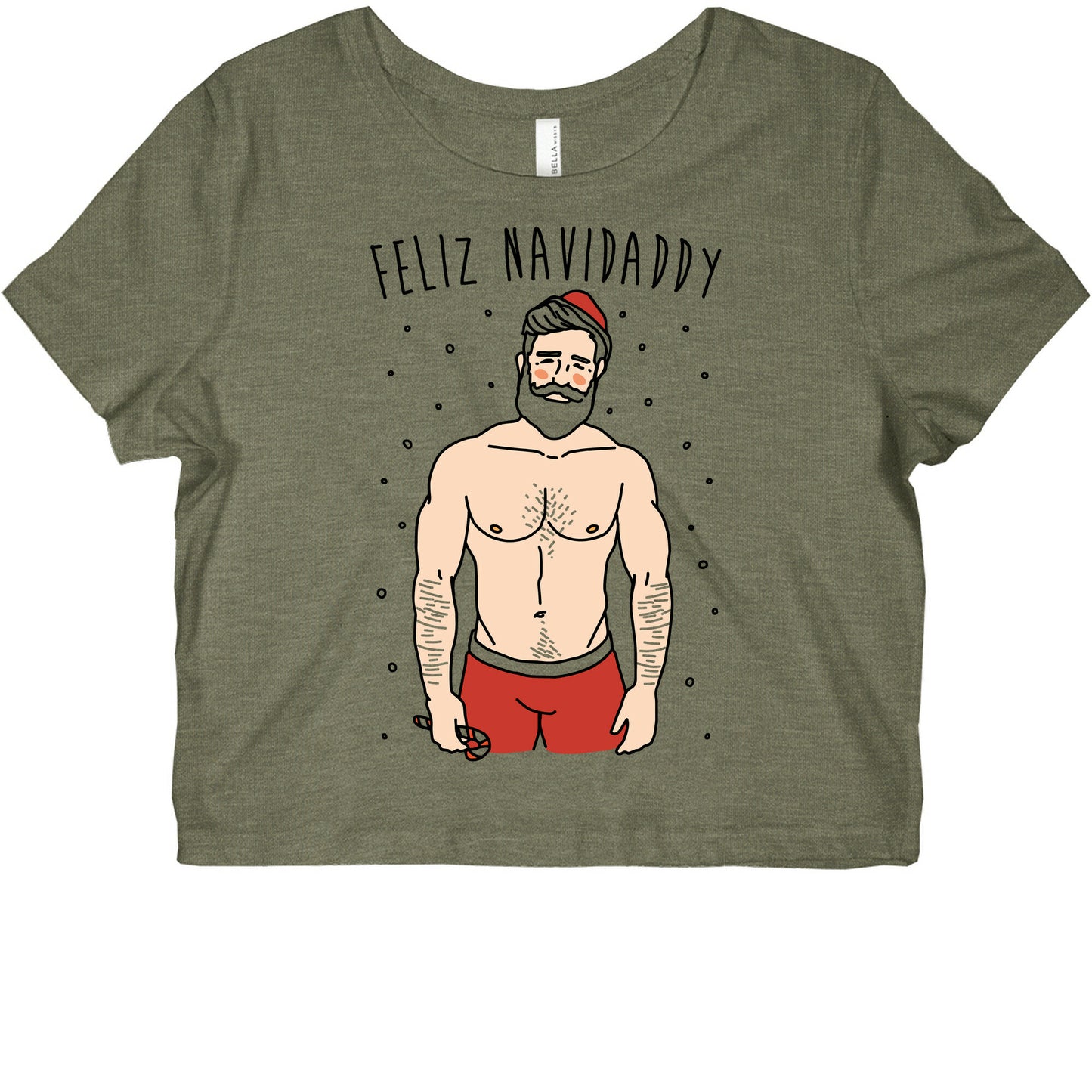 Feliz Navidaddy Parody Graphic Baby Tee