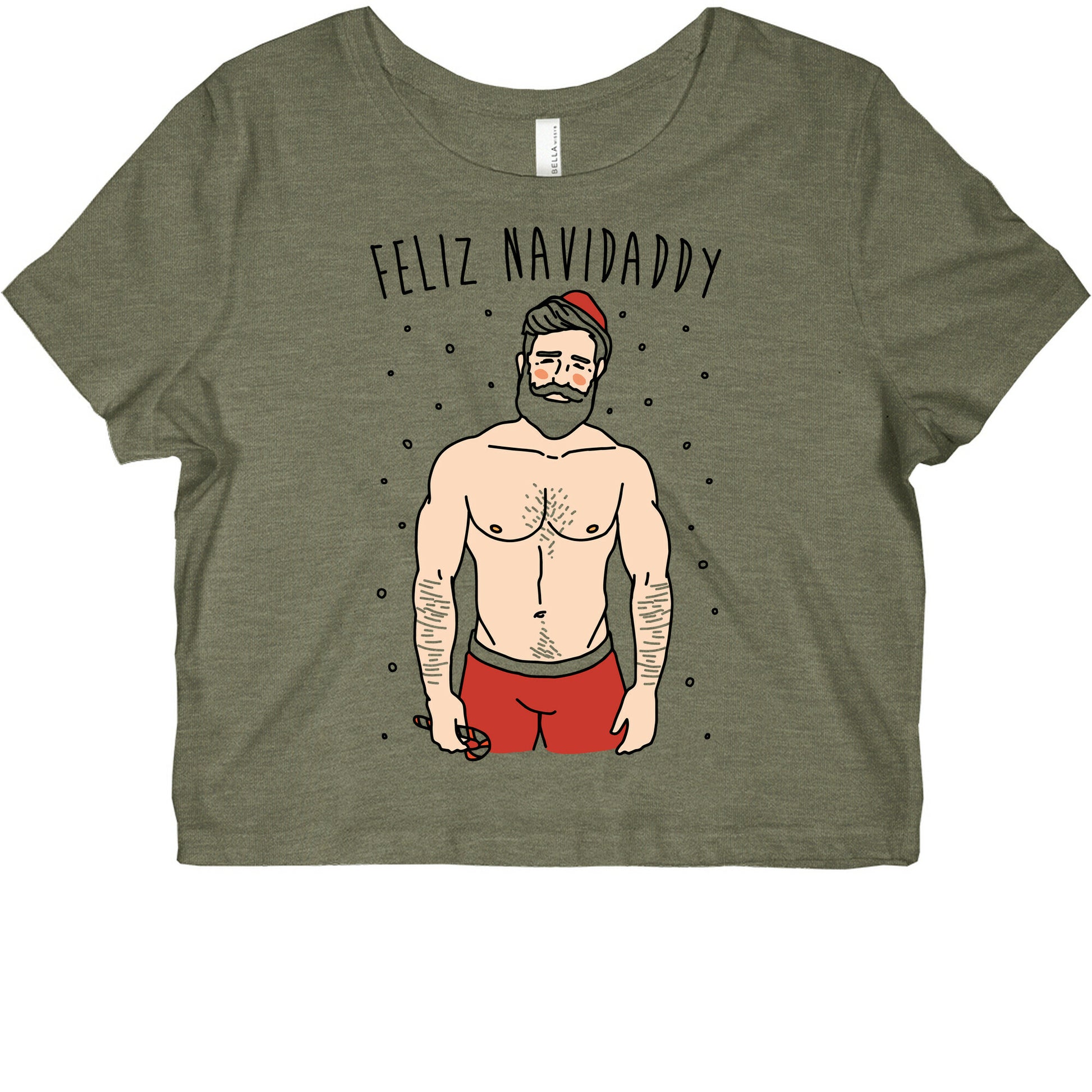 Feliz Navidaddy Parody Graphic Baby Tee