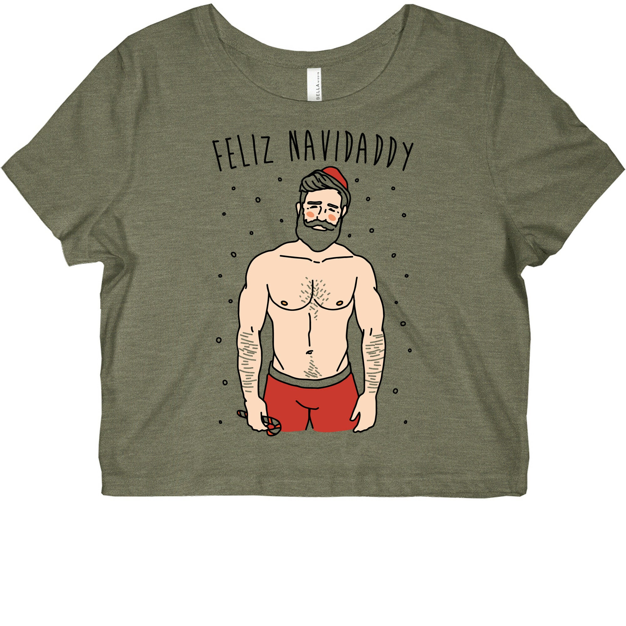 Feliz Navidaddy Parody Graphic Baby Tee