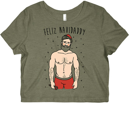 Feliz Navidaddy Parody Graphic Baby Tee