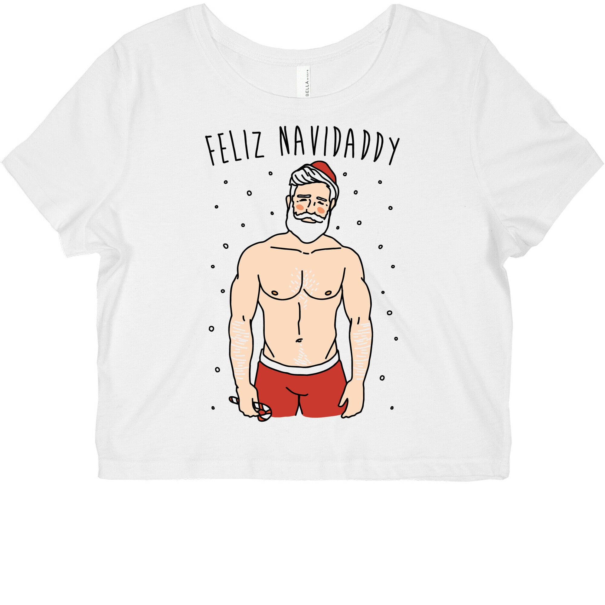 Feliz Navidaddy Parody Graphic Baby Tee