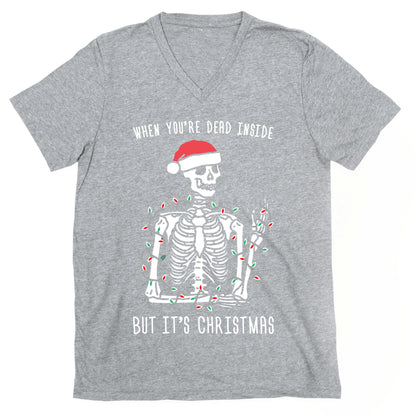When You're Dead Inside But It's Christmas V-Neck