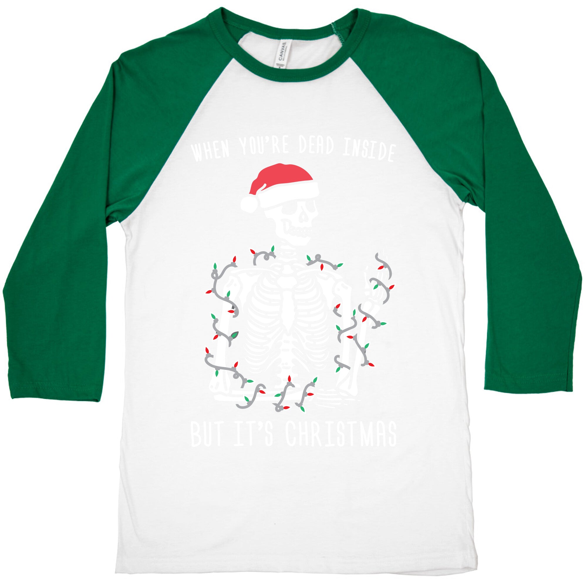 When You're Dead Inside But It's Christmas Baseball Tee