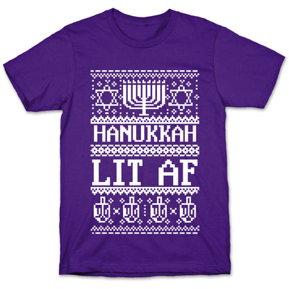 Hanukkah Lit AF T-Shirt