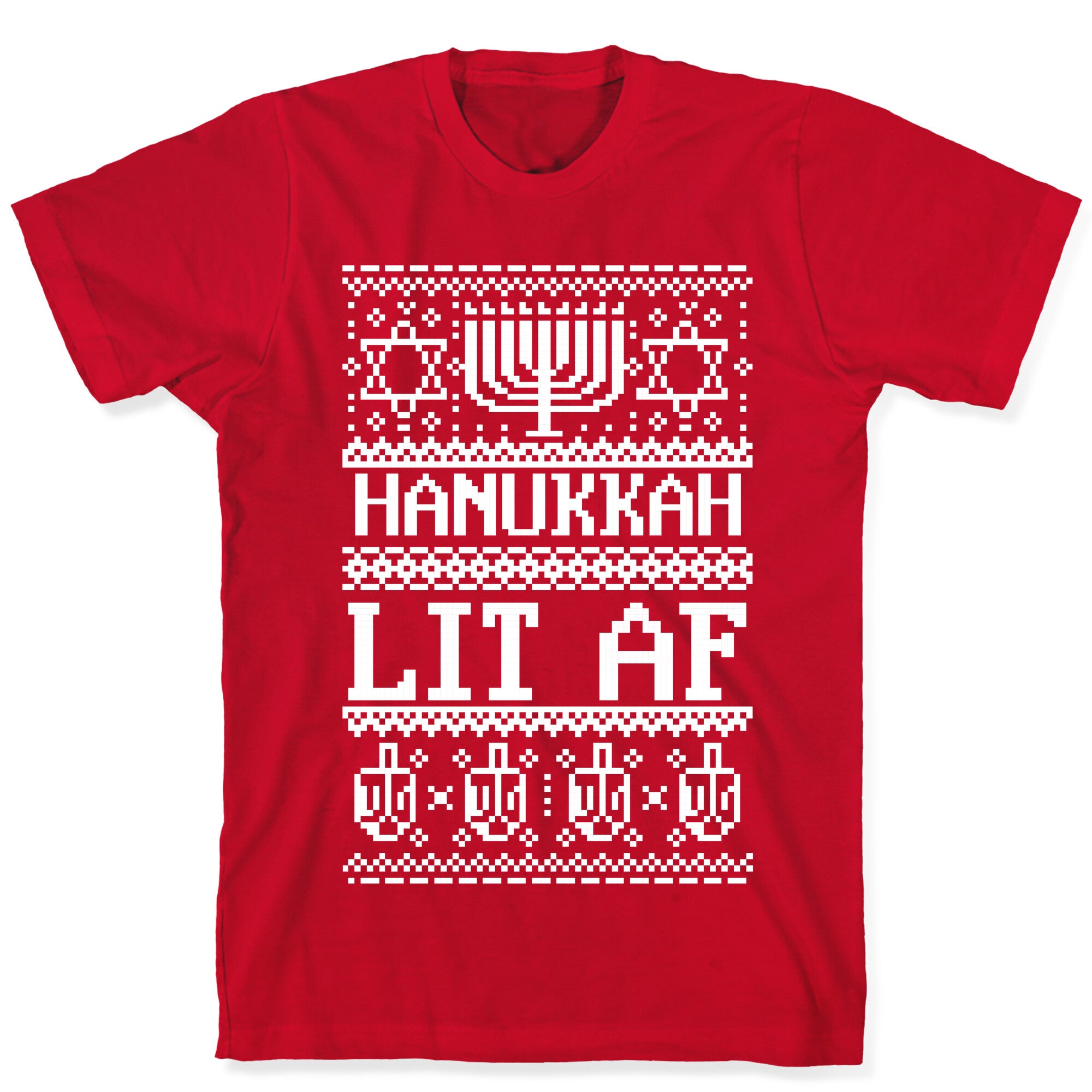 Hanukkah Lit AF T-Shirt