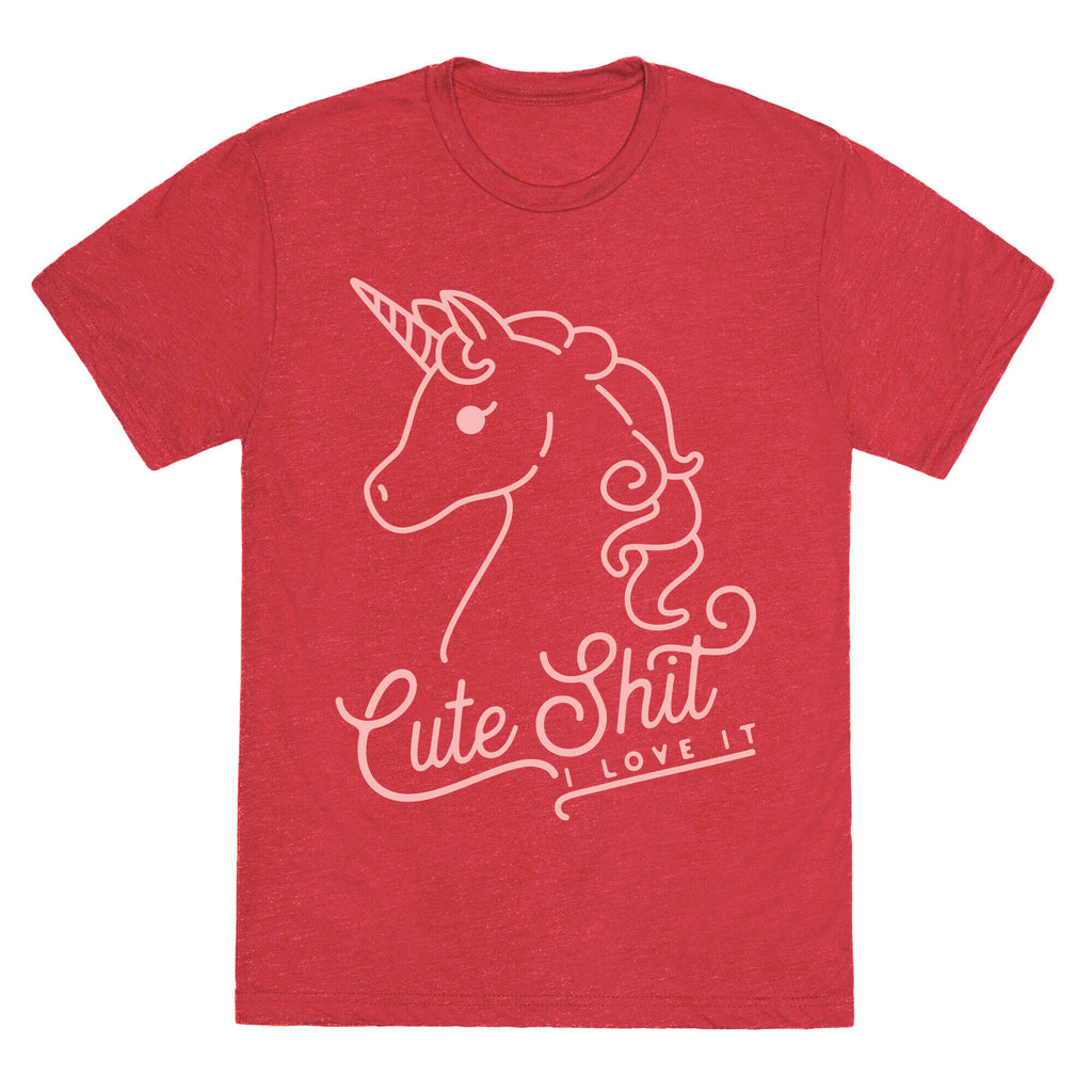 Cute Shit I Love It Unisex Triblend Tee