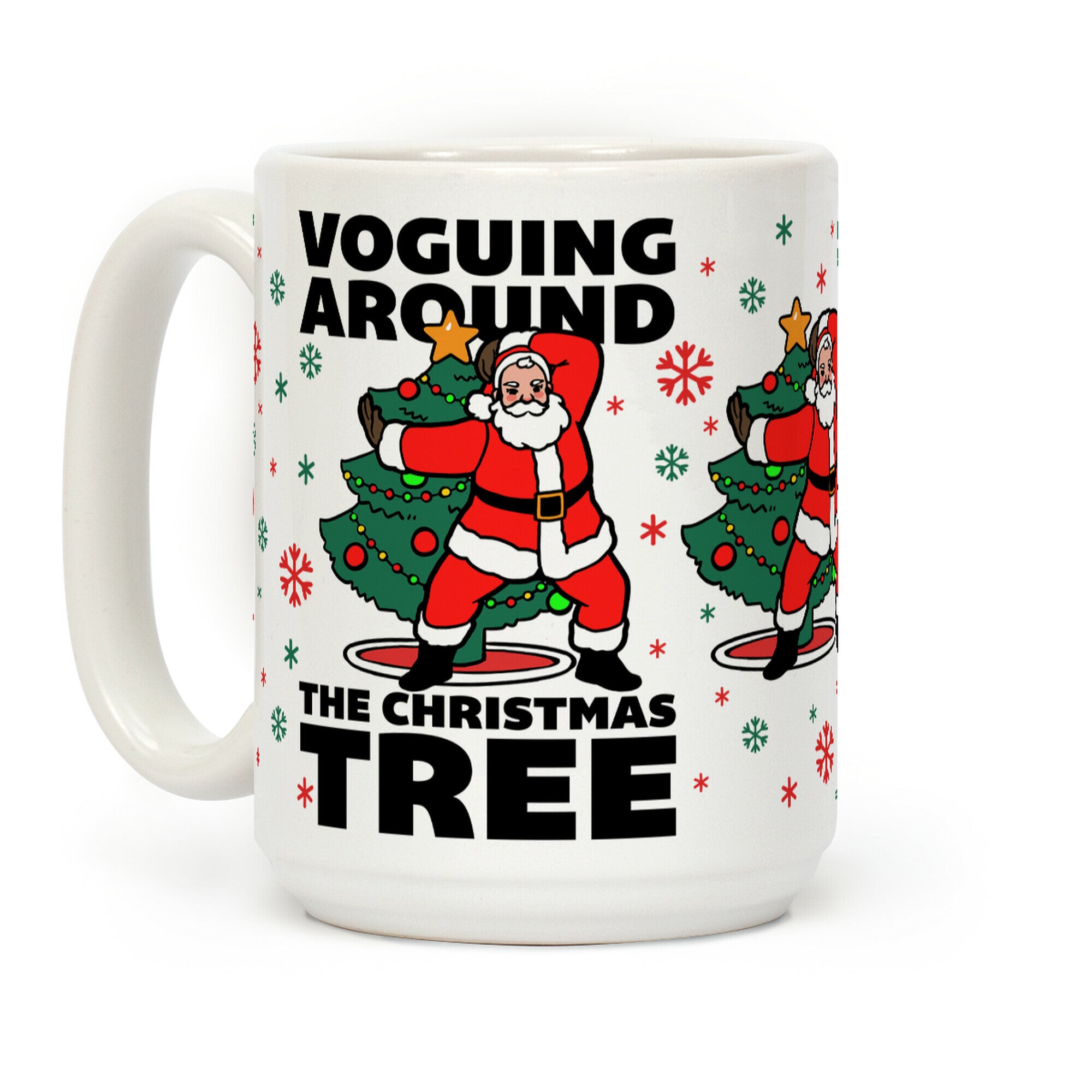 Voguing Around The Christmas Tree Coffee Mug