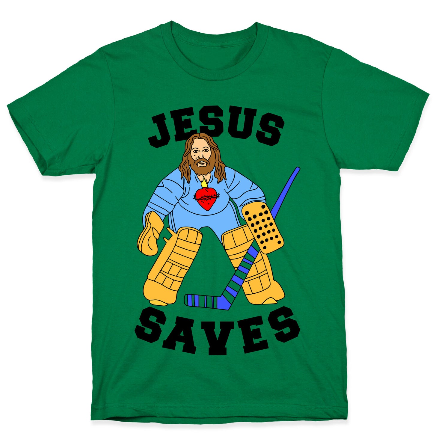 Jesus Saves (Hockey Edition) T-Shirt