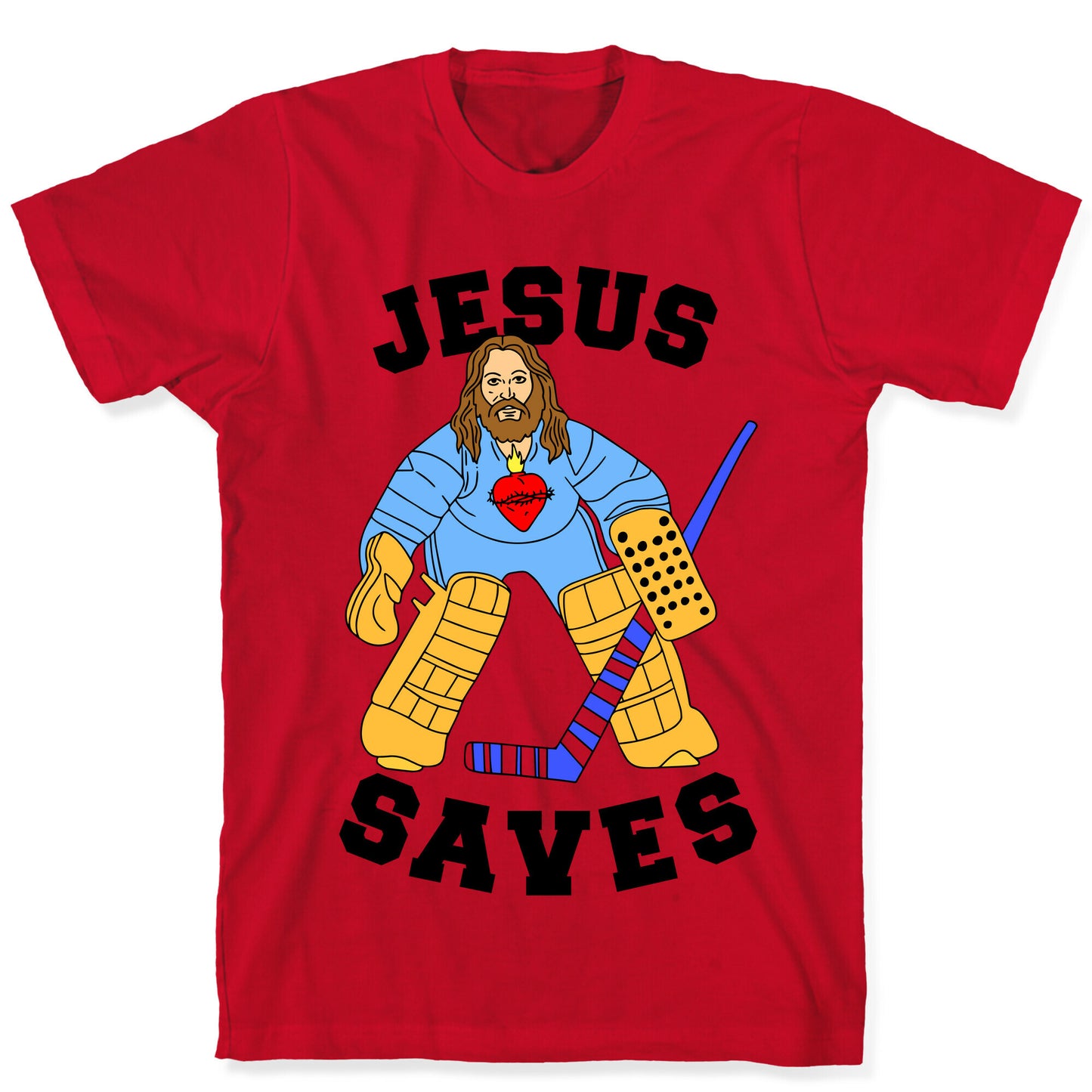 Jesus Saves (Hockey Edition) T-Shirt