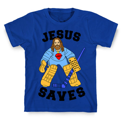 Jesus Saves (Hockey Edition) T-Shirt