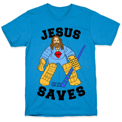 Jesus Saves (Hockey Edition) T-Shirt