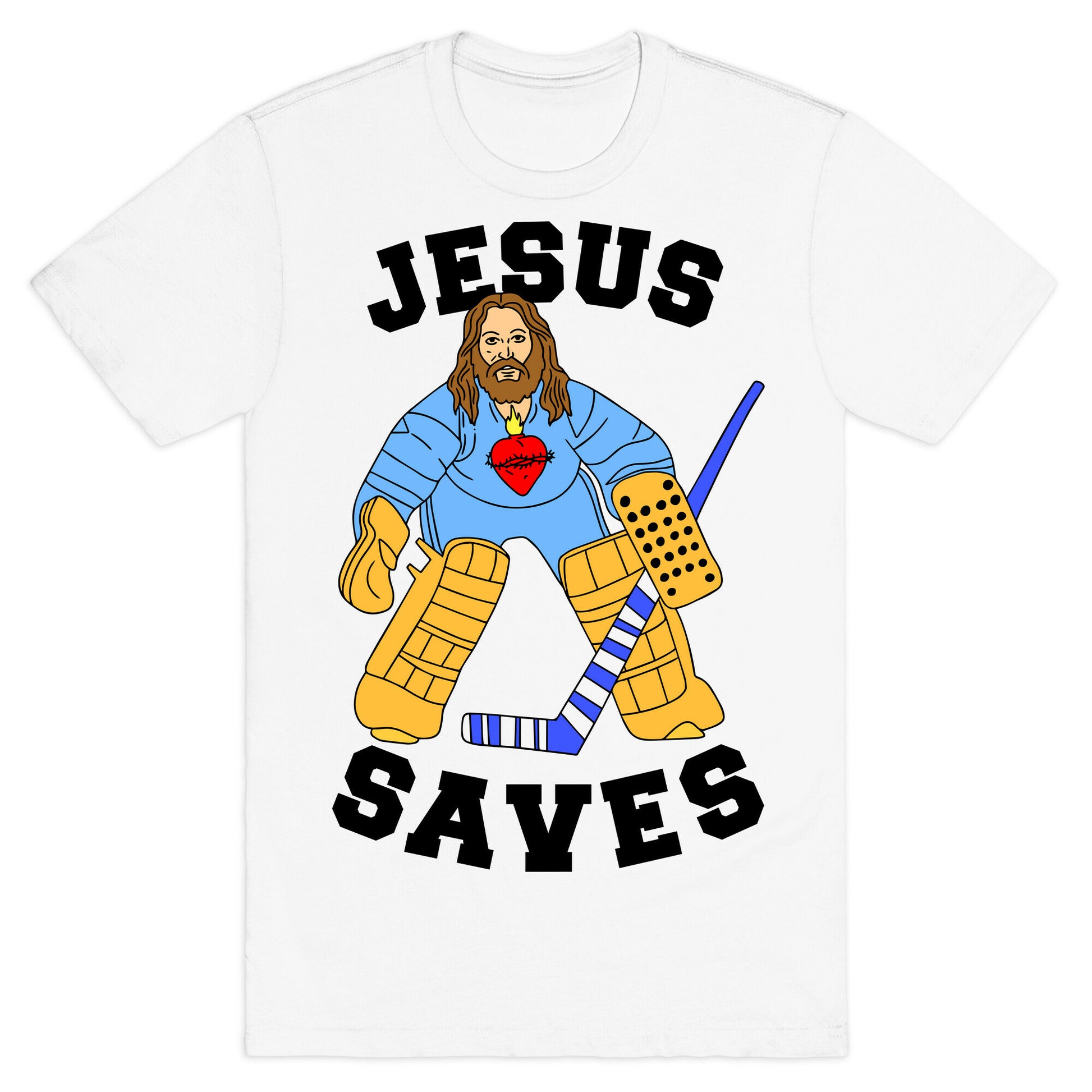 Jesus Saves (Hockey Edition) T-Shirt