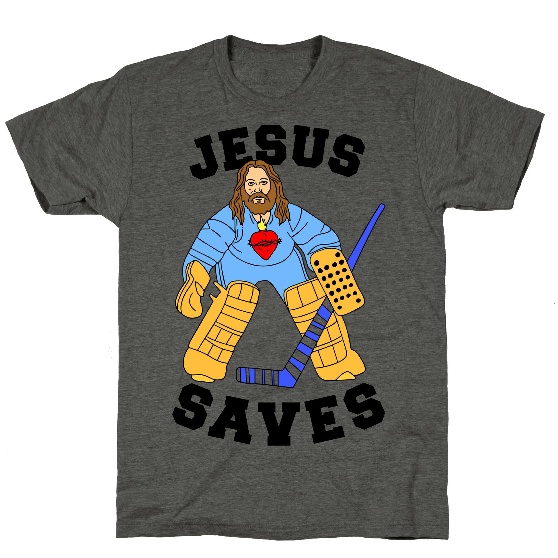 Jesus Saves (Hockey Edition) Unisex Triblend Tee