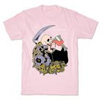 Skeleton Drinking Wine T-Shirt