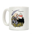 Skeleton Drinking Wine Coffee Mug