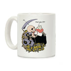 Skeleton Drinking Wine Coffee Mug