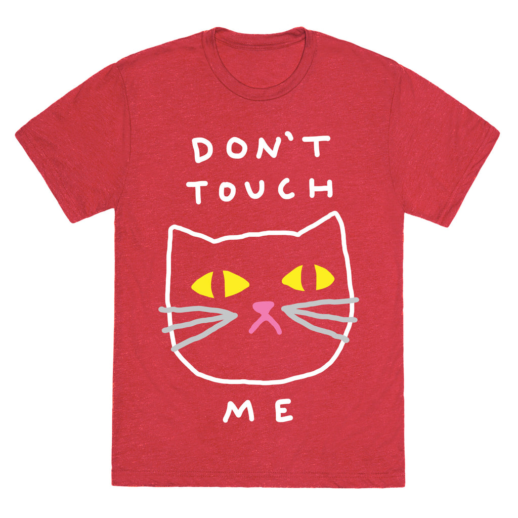 Don't Touch Me Cat Unisex Triblend Tee