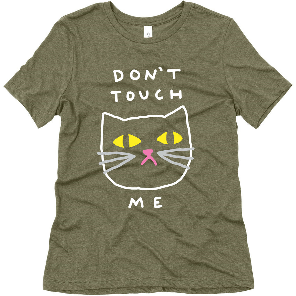 Don't Touch Me Cat Women's Triblend Tee