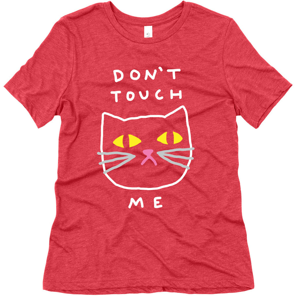 Don't Touch Me Cat Women's Triblend Tee