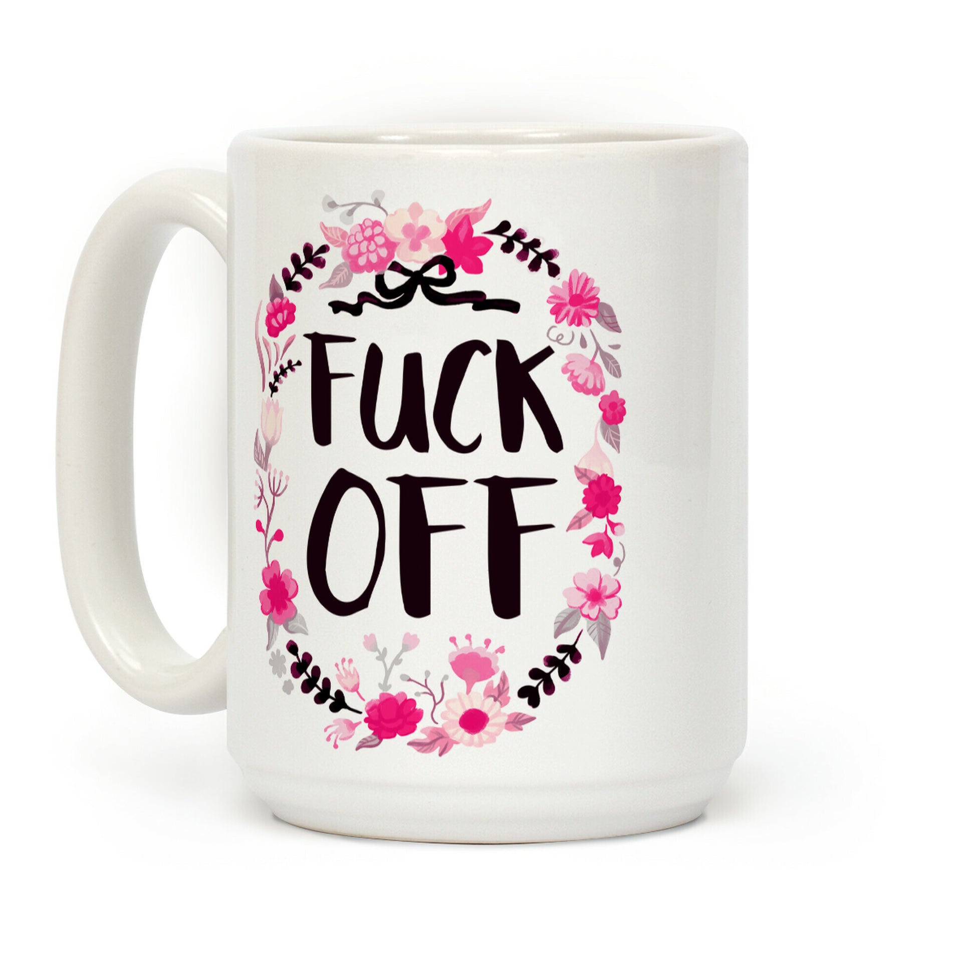 Floral F*** Off Coffee Mug