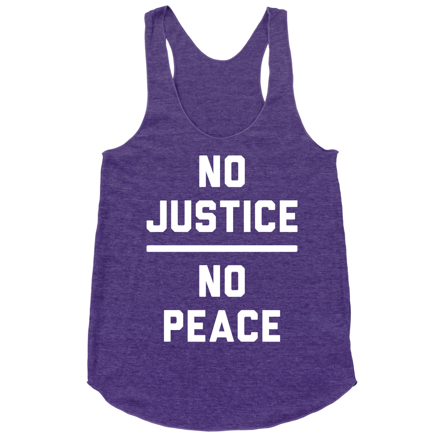 No Justice No Peace Racerback Tank