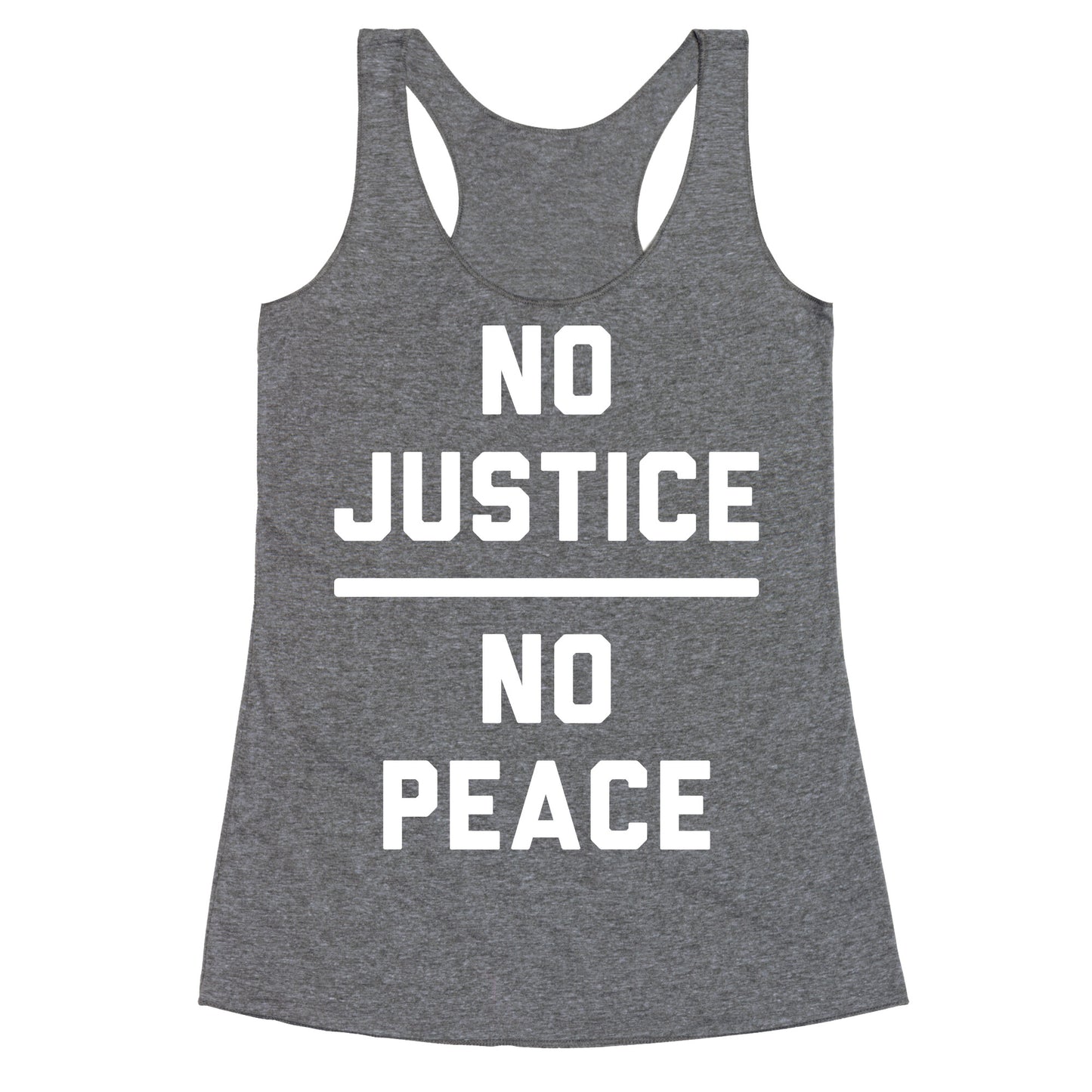 No Justice No Peace Racerback Tank