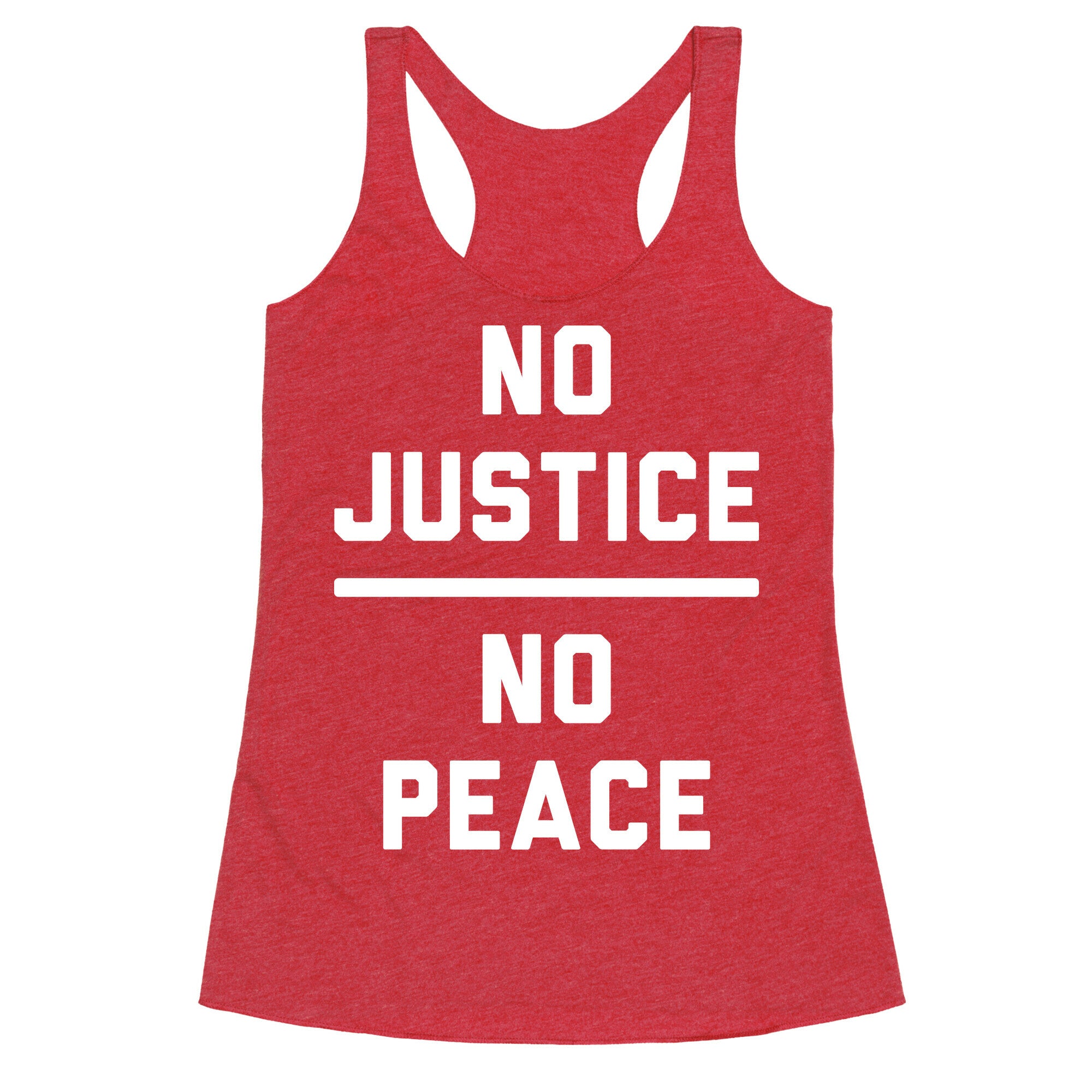 No Justice No Peace Racerback Tank
