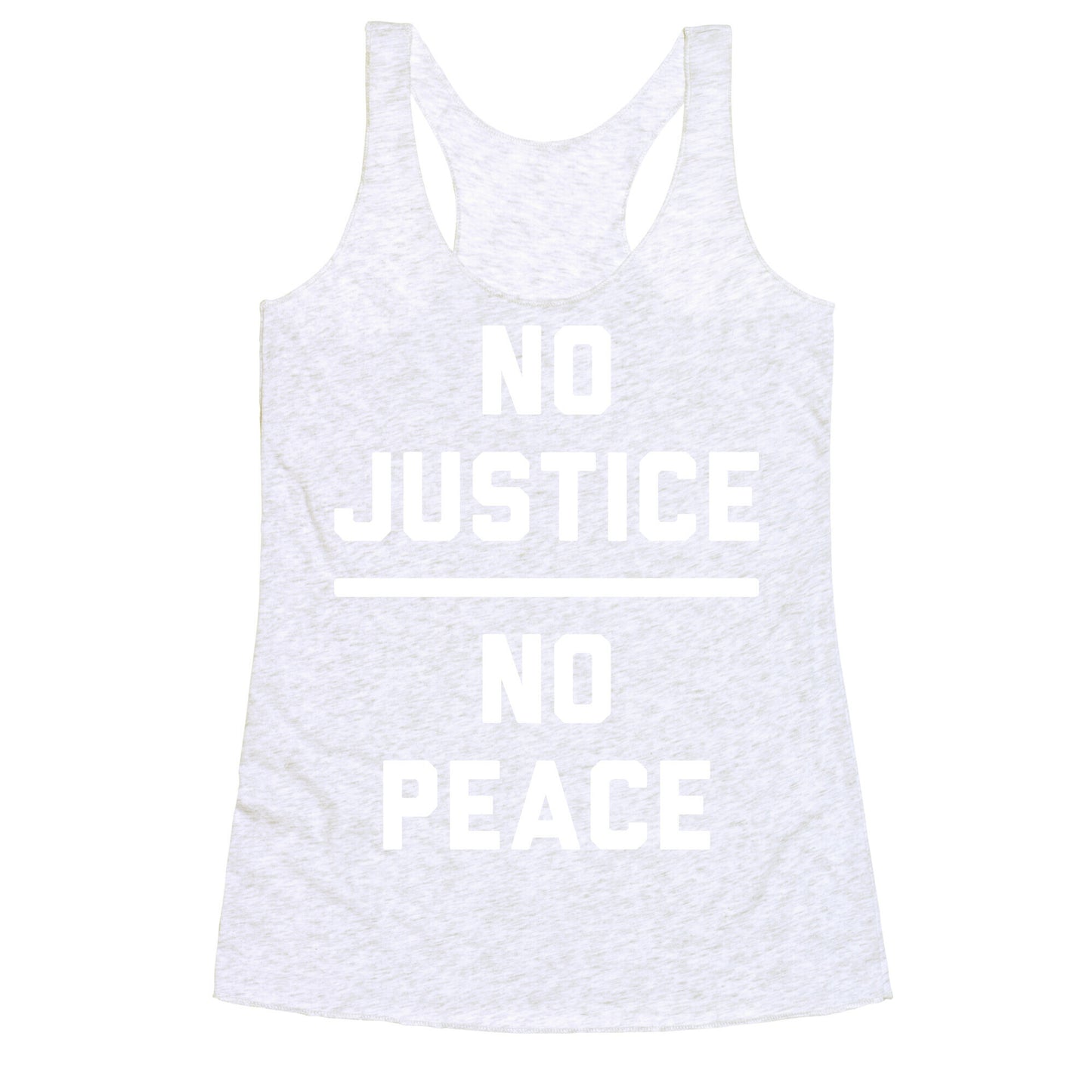 No Justice No Peace Racerback Tank
