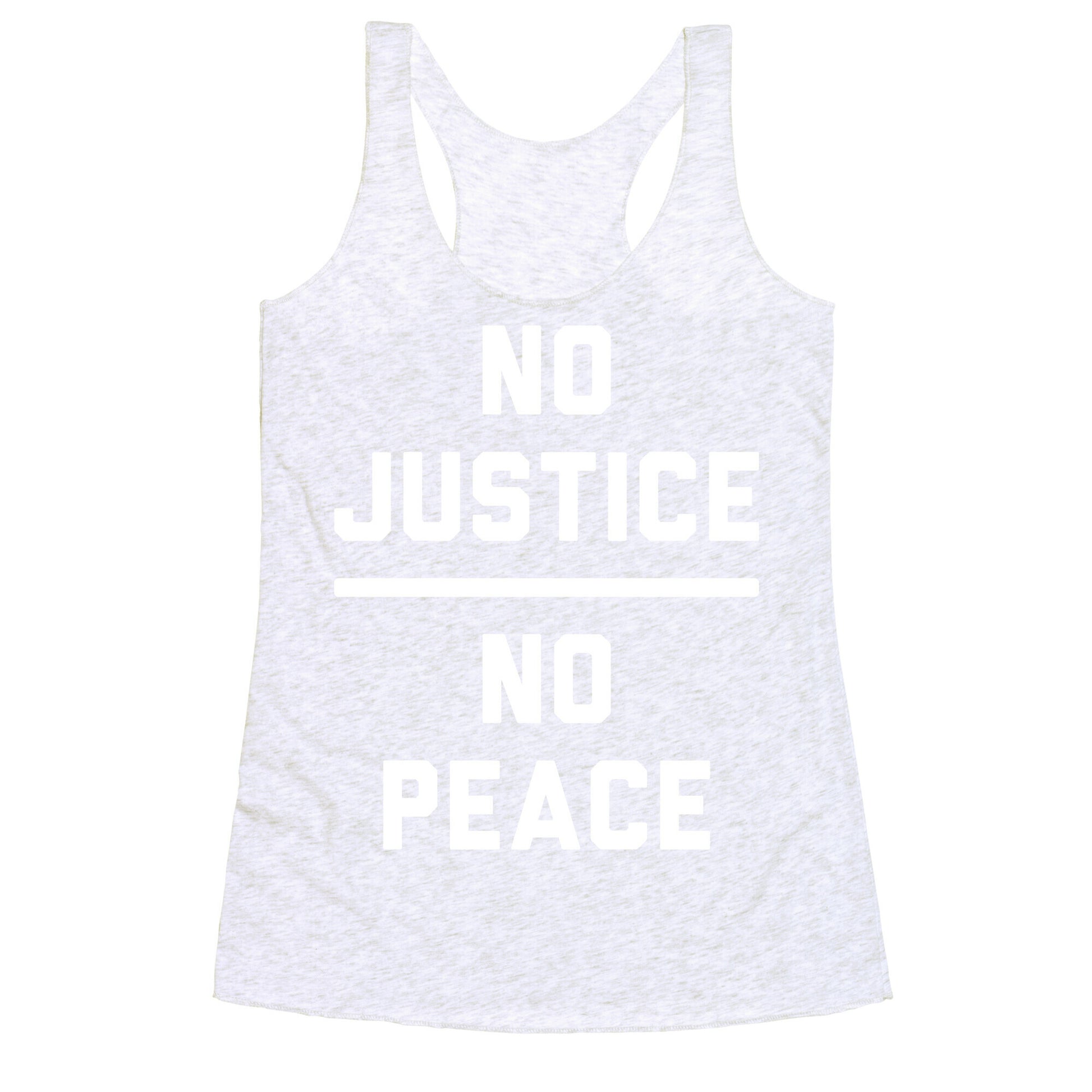 No Justice No Peace Racerback Tank